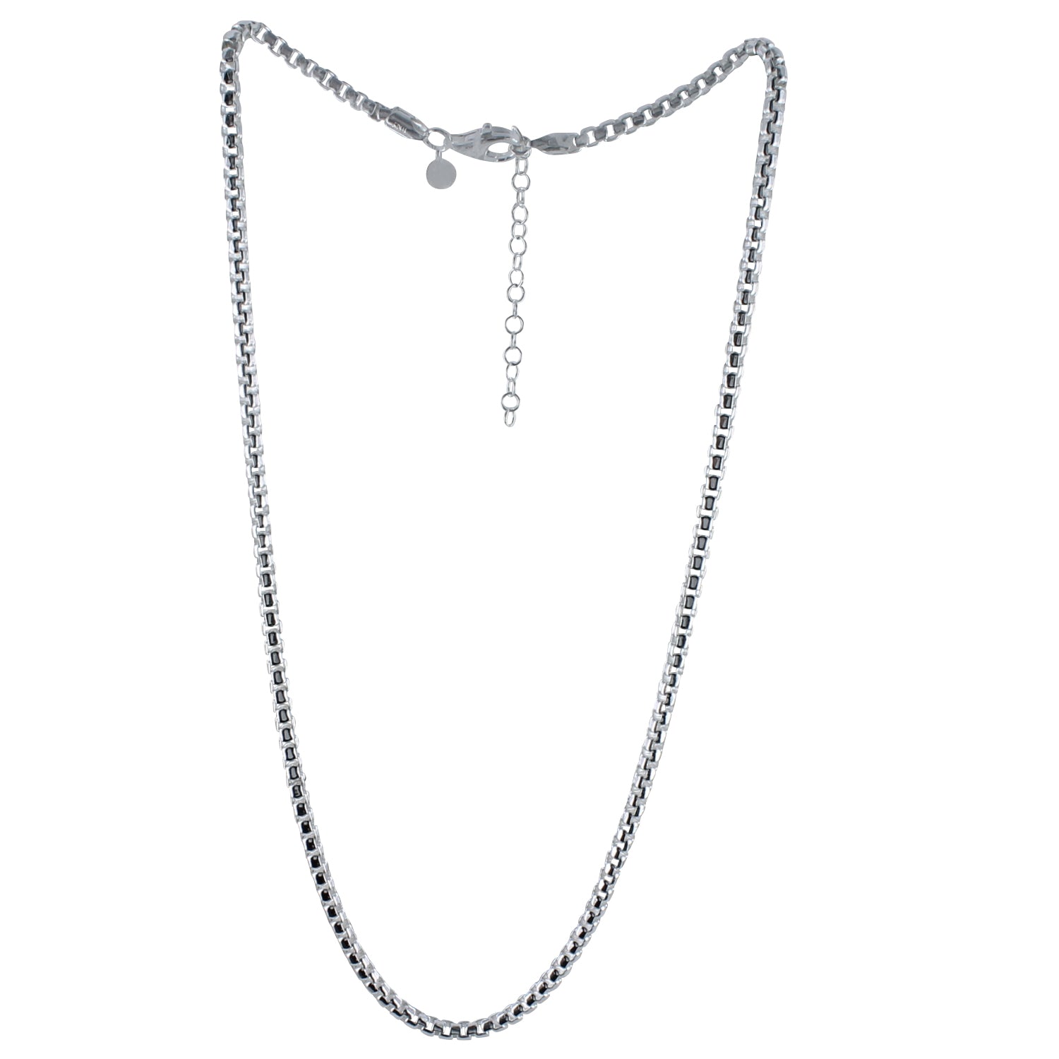 Large Mens Box Chain | Mens Sterling Silver Jewellery – Reeves & Reeves