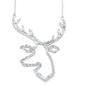 Large Silver Stag Necklace - Reeves & Reeves