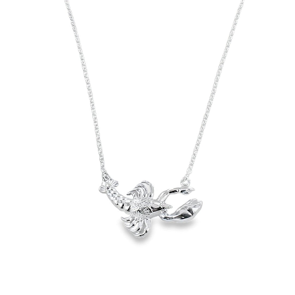 Large Sterling Silver Lobster Necklace - Reeves & Reeves