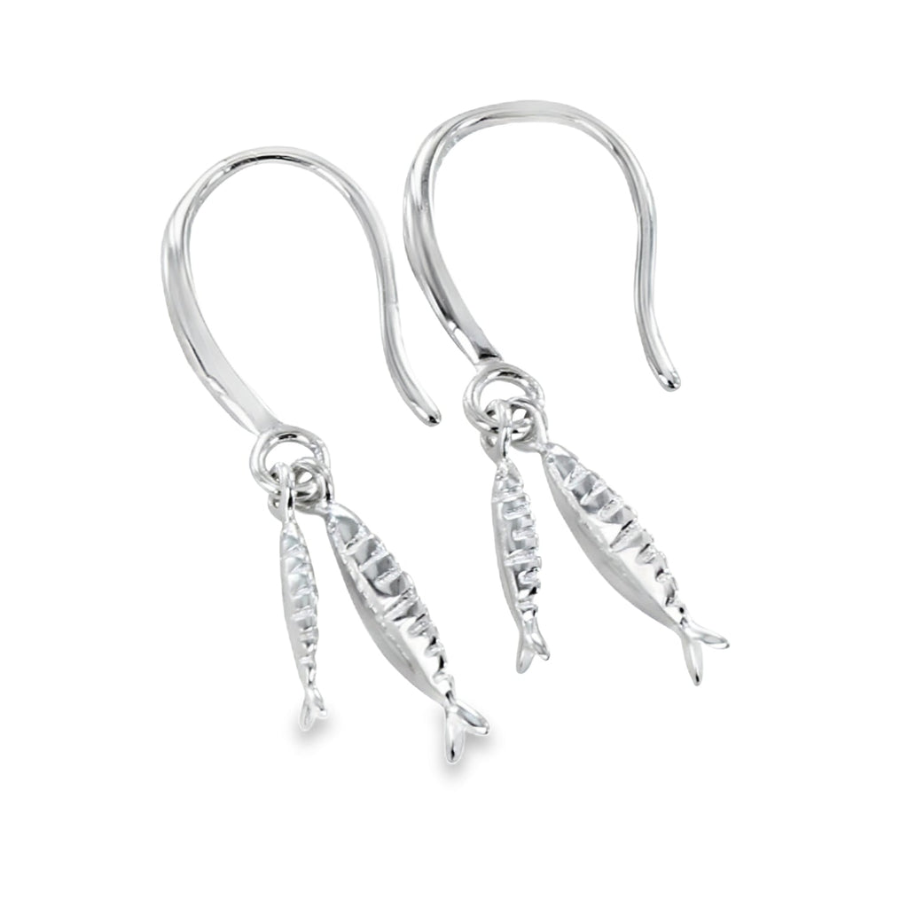 Little Fishes Sterling Silver Drop Earrings - Reeves & Reeves