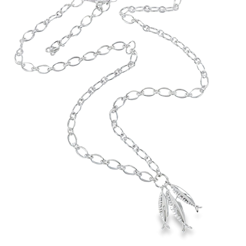 Little Fishes Sterling Silver Necklace - Reeves & Reeves