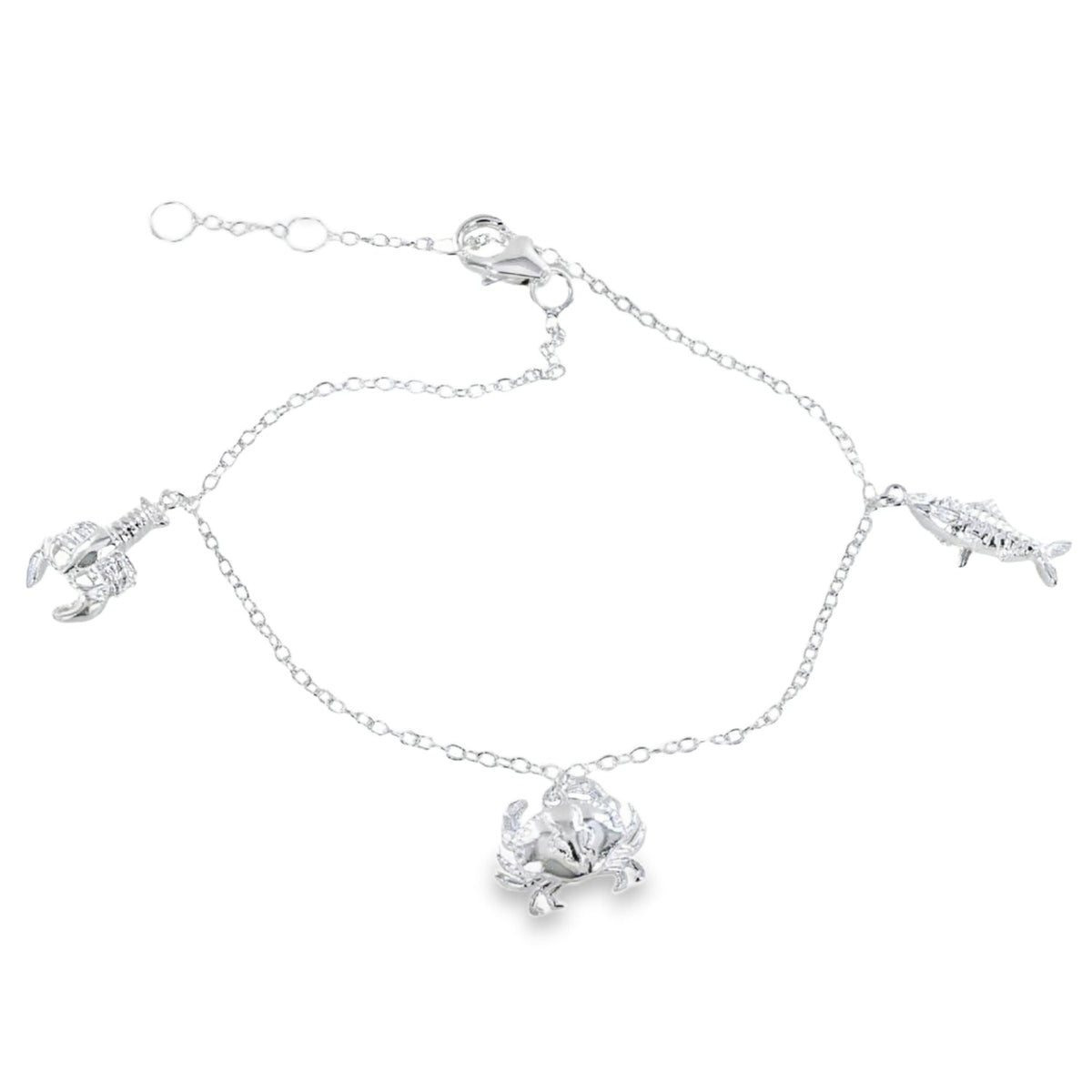 Little Nippers Sterling Silver Charm Bracelet - Reeves & Reeves