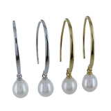 Long Loop Pearl Earrings - Reeves & Reeves