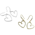 Looped Heart earrings in Sterling Silver - Reeves & Reeves