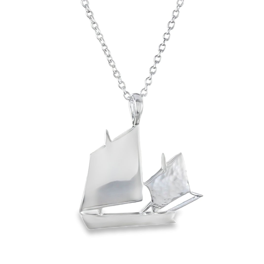 Lugger Sail Boat Necklace - Reeves & Reeves