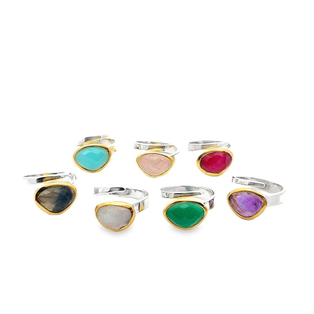 Maha Gold Plate And Sterling Silver Ring - Reeves & Reeves