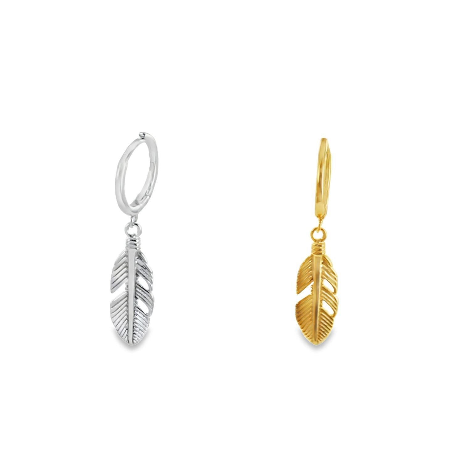 Men's Feather Sleeper Earring - Reeves & Reeves