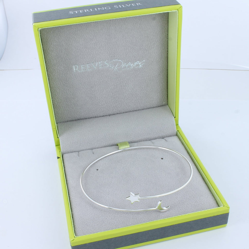 Moon & Star Cuff Bracelet - Reeves & Reeves