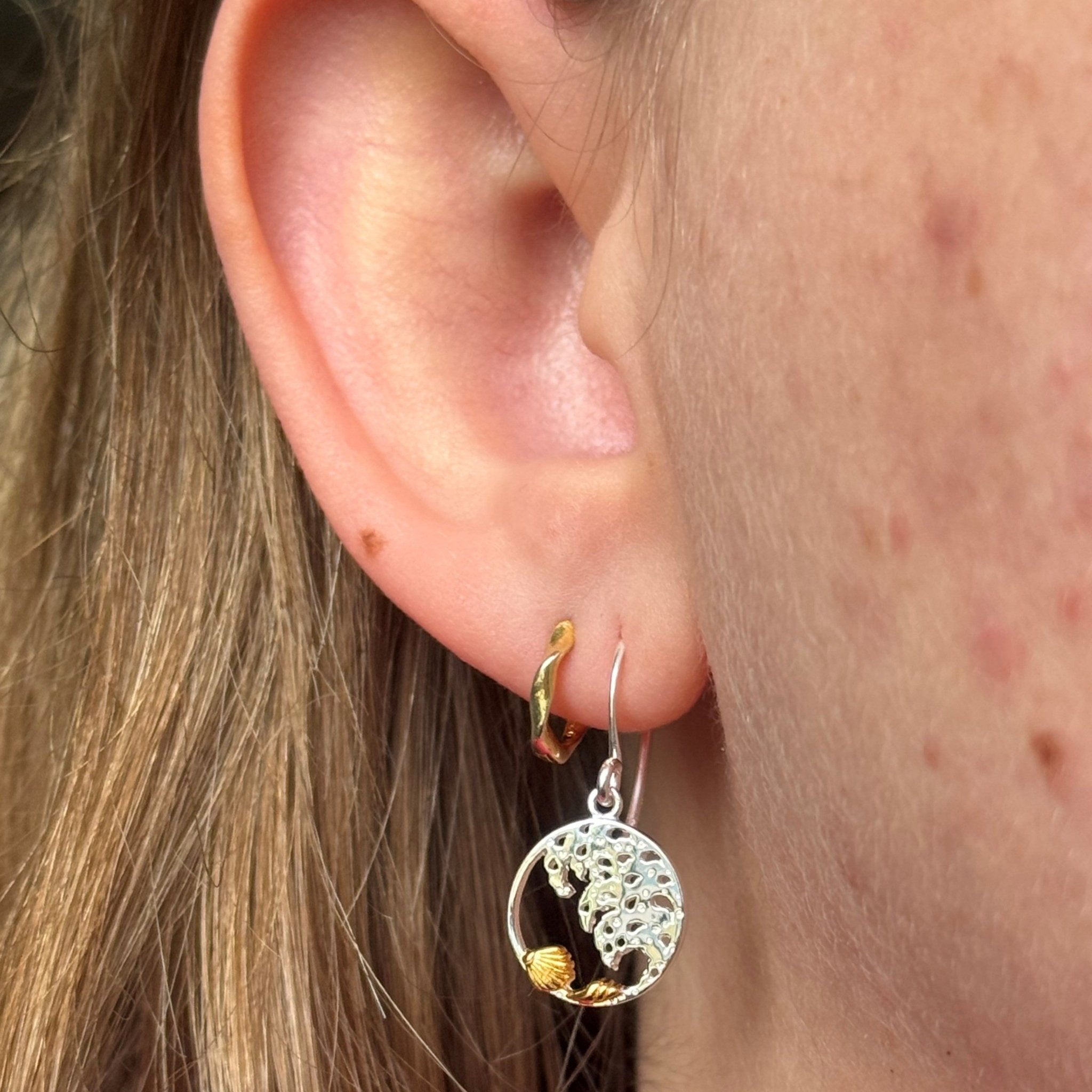 Ocean Wave Drop Earrings - Reeves & Reeves