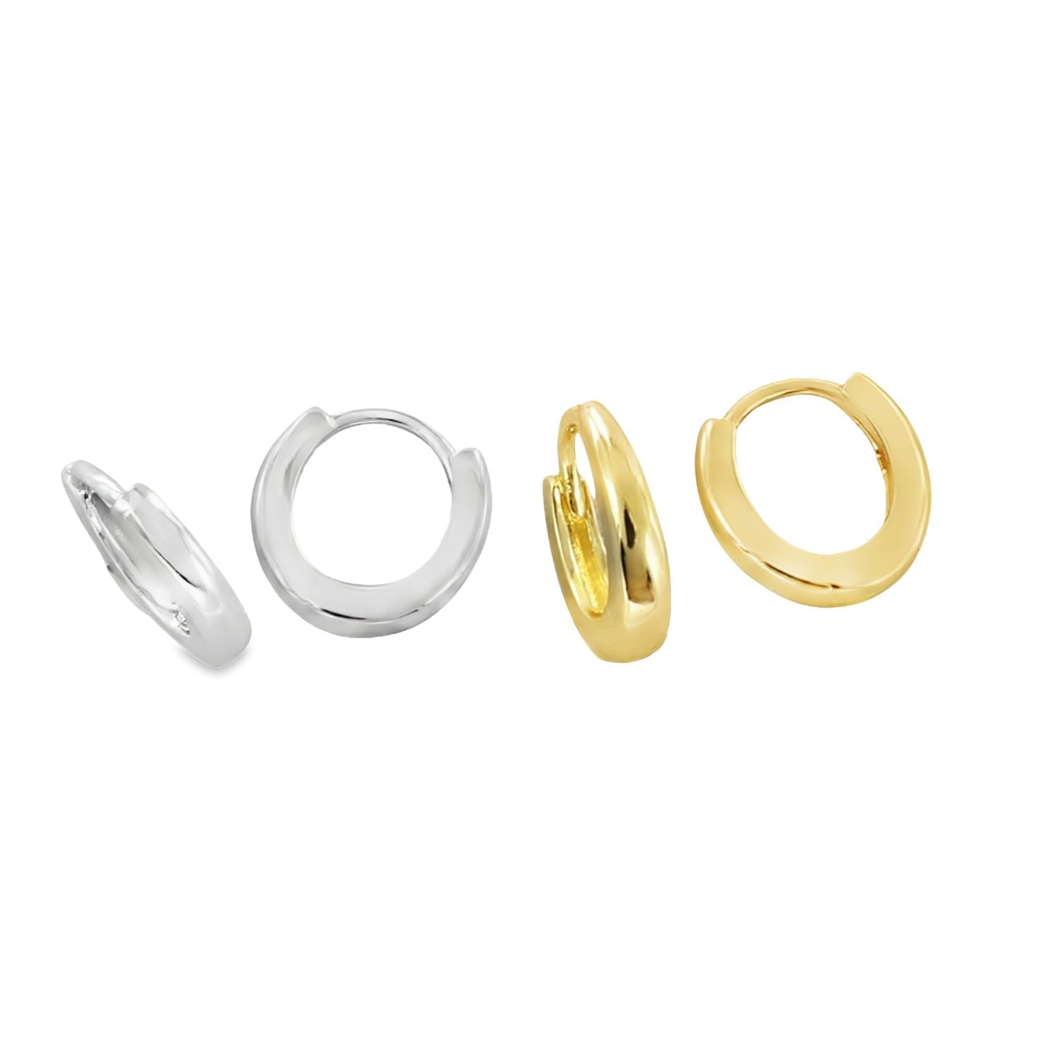 Oval Hoop Earrings in Sterling Silver - Reeves & Reeves
