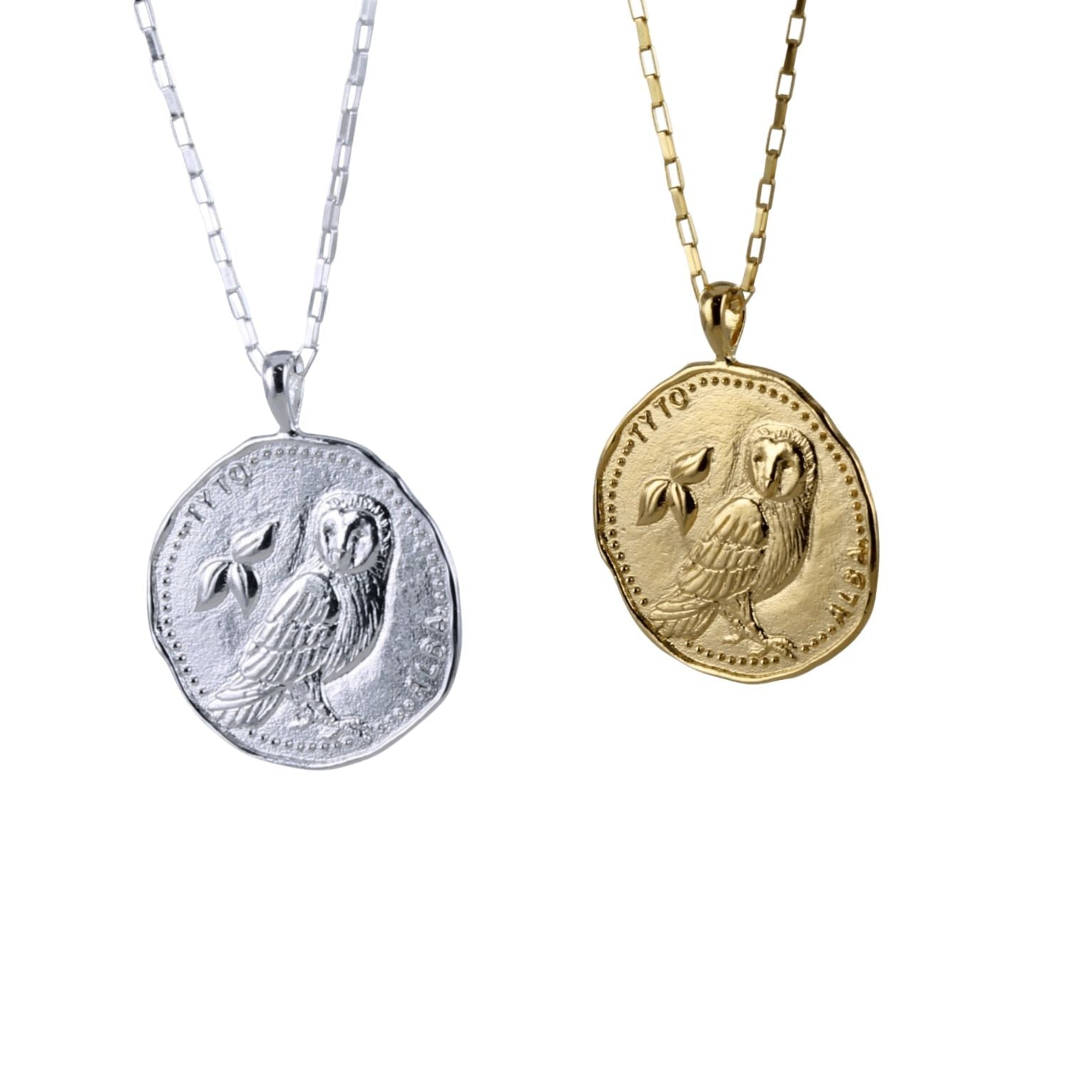 Owl Coin Sterling Silver Necklace - Reeves & Reeves