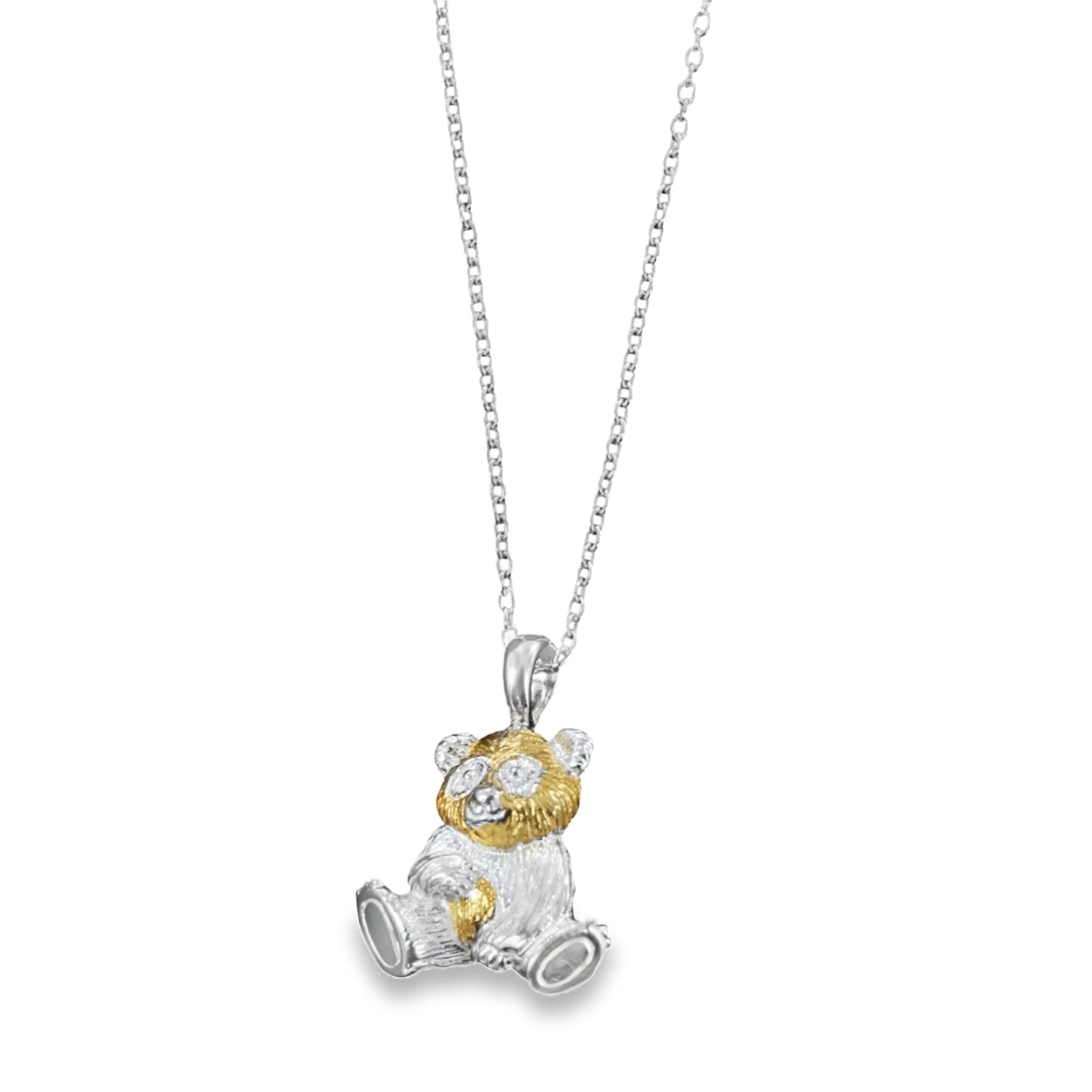 Panda Necklace | Sterling Silver & Gold Plate | Reeves & Reeves