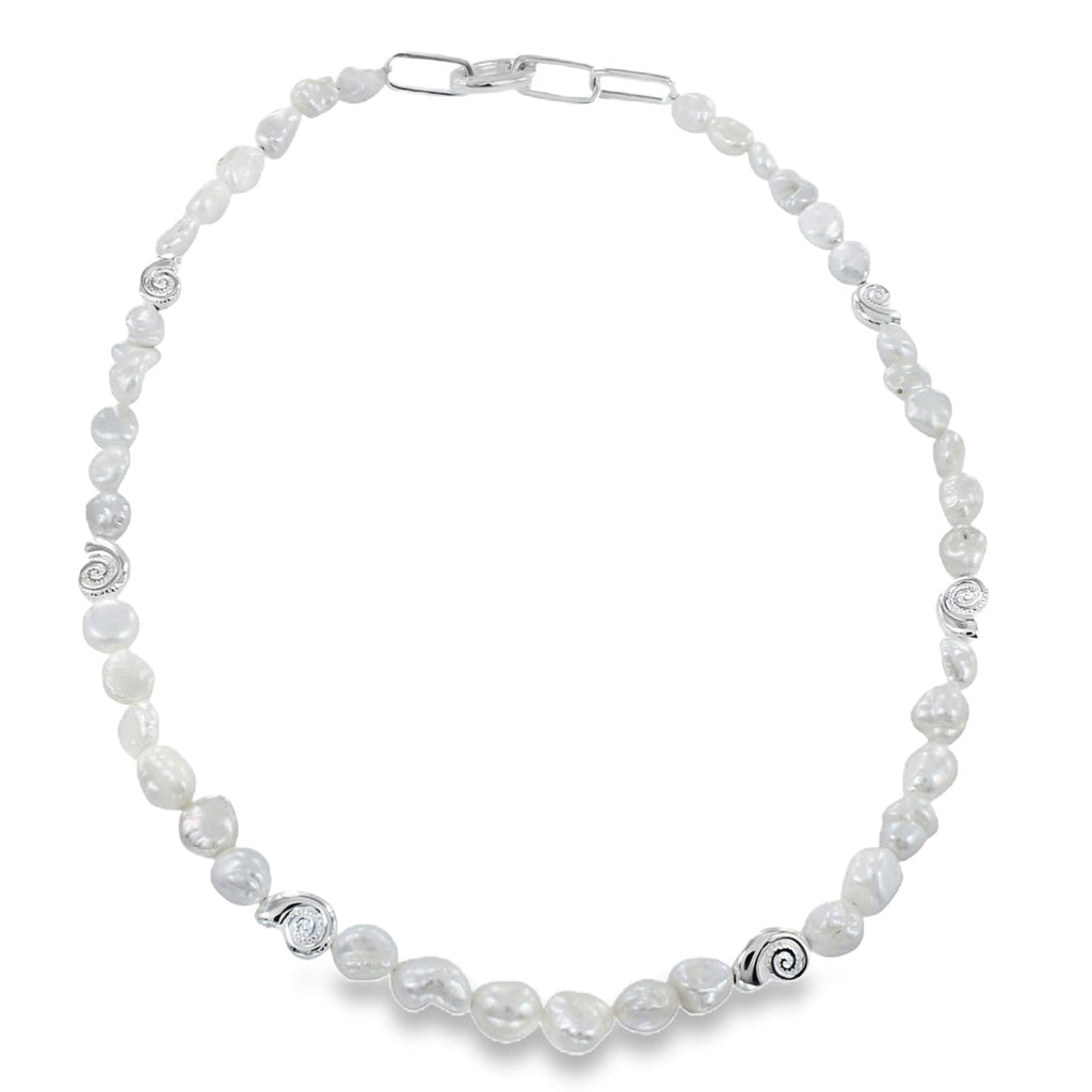 Pearl and Ammonite Necklace - Reeves & Reeves
