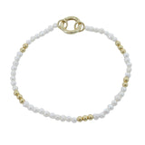 Pearl and Gold Bead Bracelet - Reeves & Reeves