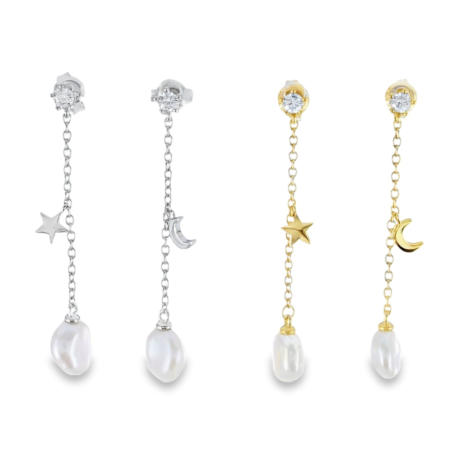 Pearl Celeste Drop Earrings - Reeves & Reeves