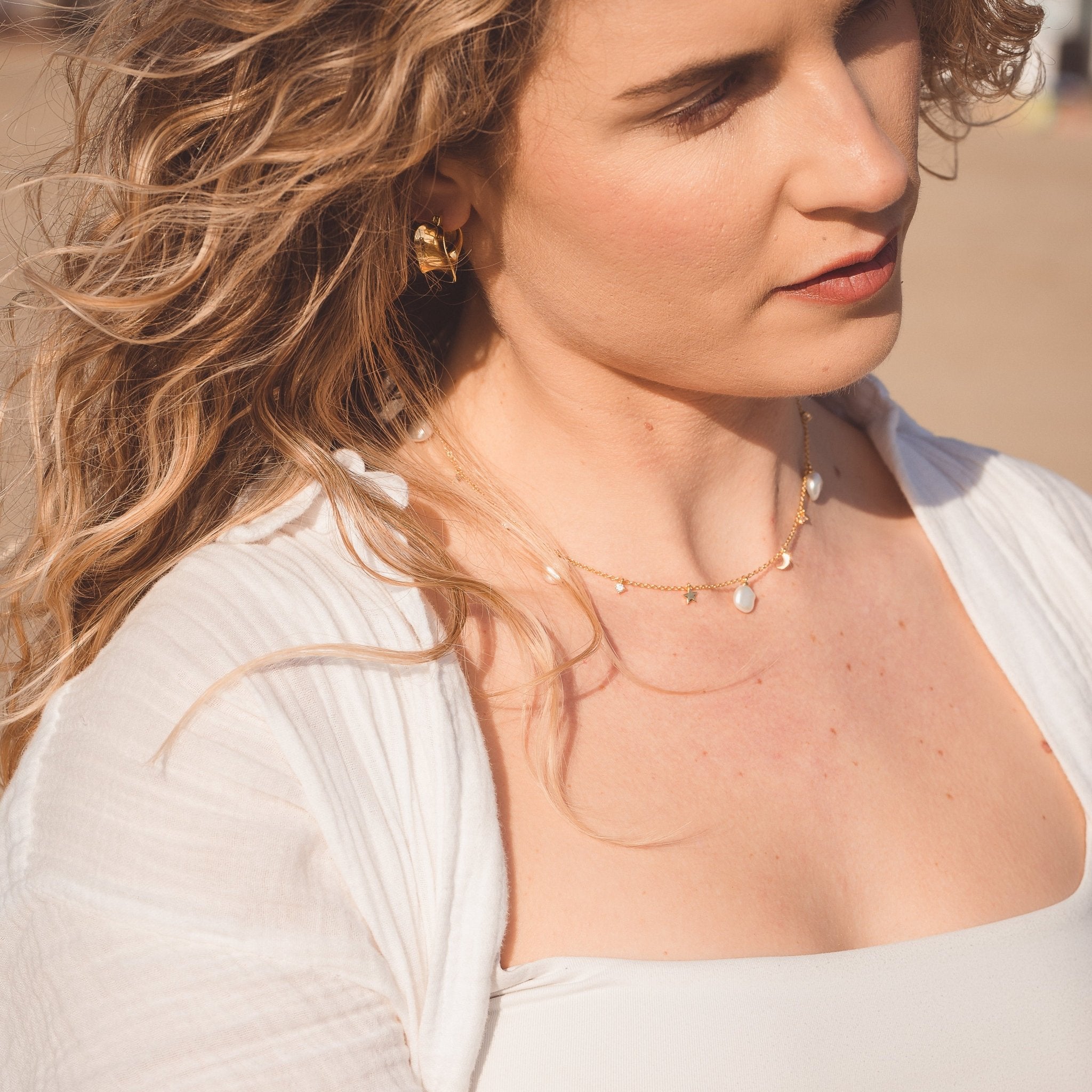 Pearl Celeste Necklace - Reeves & Reeves