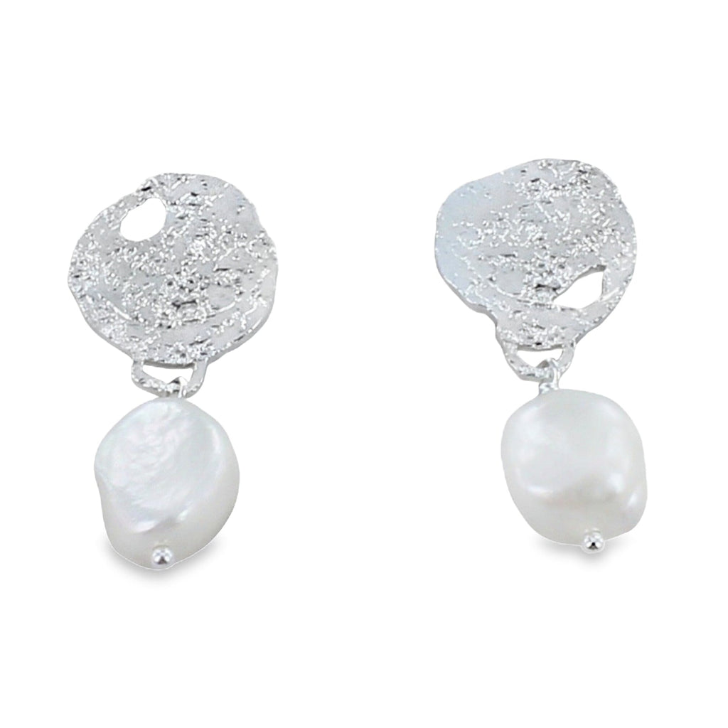 Pearl Glamour Sterling Silver Earrings - Reeves & Reeves