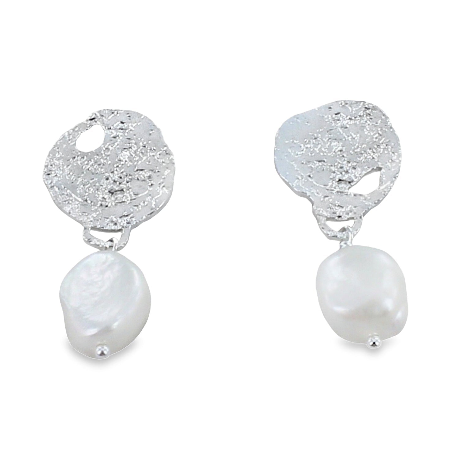 Pearl Glamour Sterling Silver Earrings - Reeves & Reeves