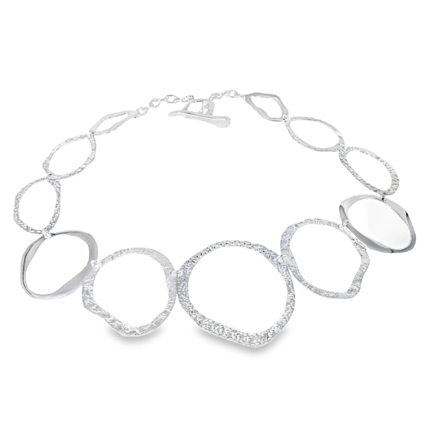 Pebbles Sterling Silver Necklace - Reeves & Reeves