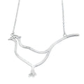 Pheasant Silhouette Sterling Silver Necklace - Reeves & Reeves
