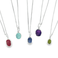 Rough Stone Sterling Silver Necklace - Reeves & Reeves