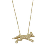 Running Fox Sterling Silver Necklace - Reeves & Reeves