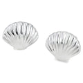 Scallop Shell Sterling Silver Stud Earrings - Reeves & Reeves