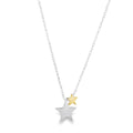 Seeing Stars Sterling Silver and Gold Plated Necklace - Reeves & Reeves