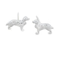 Silver Retriever Stud Earrings - Reeves & Reeves