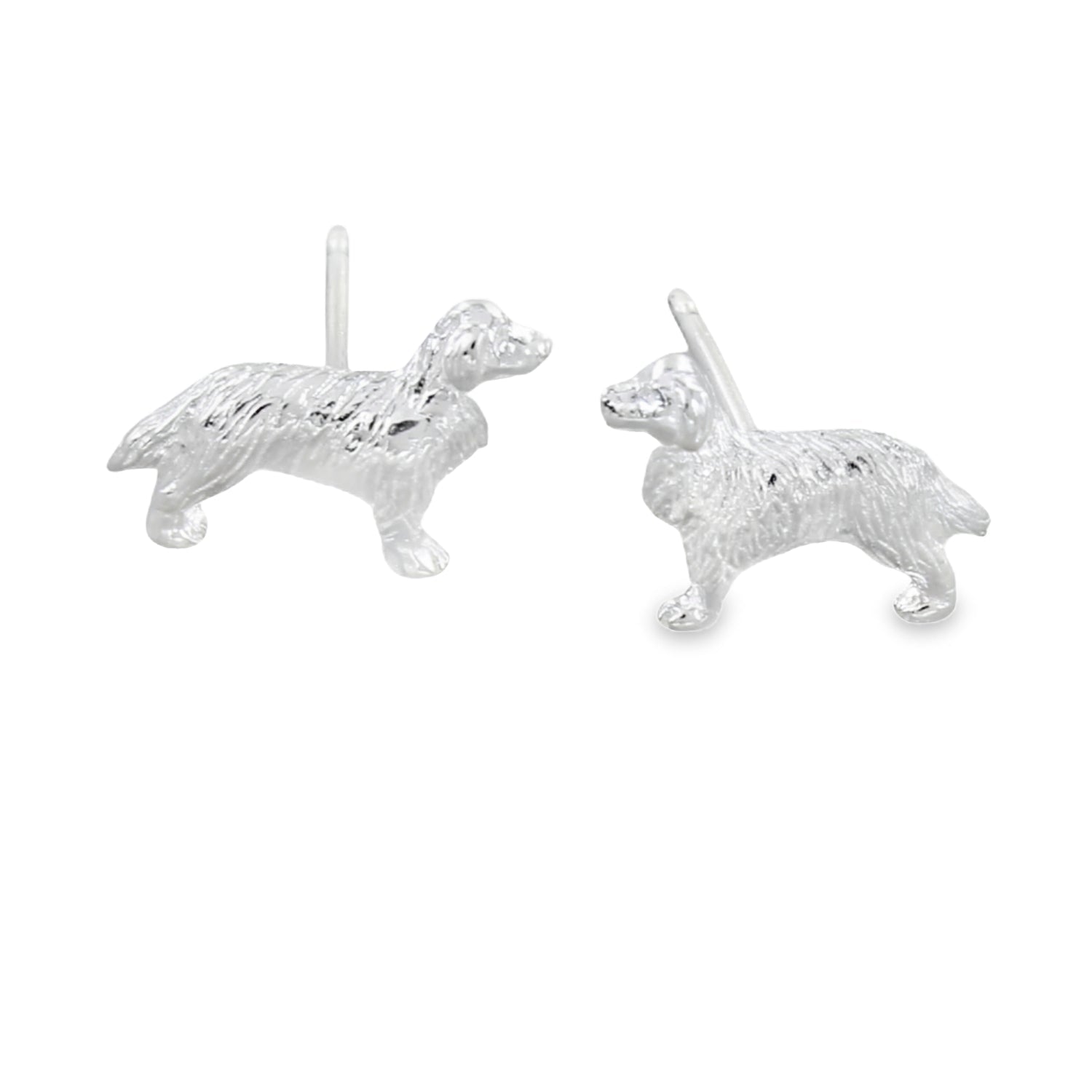 Silver Retriever Stud Earrings - Reeves & Reeves