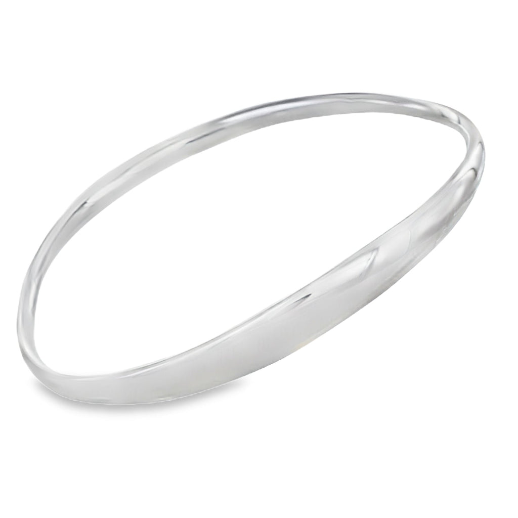 Silver Serene Bangle - Reeves & Reeves