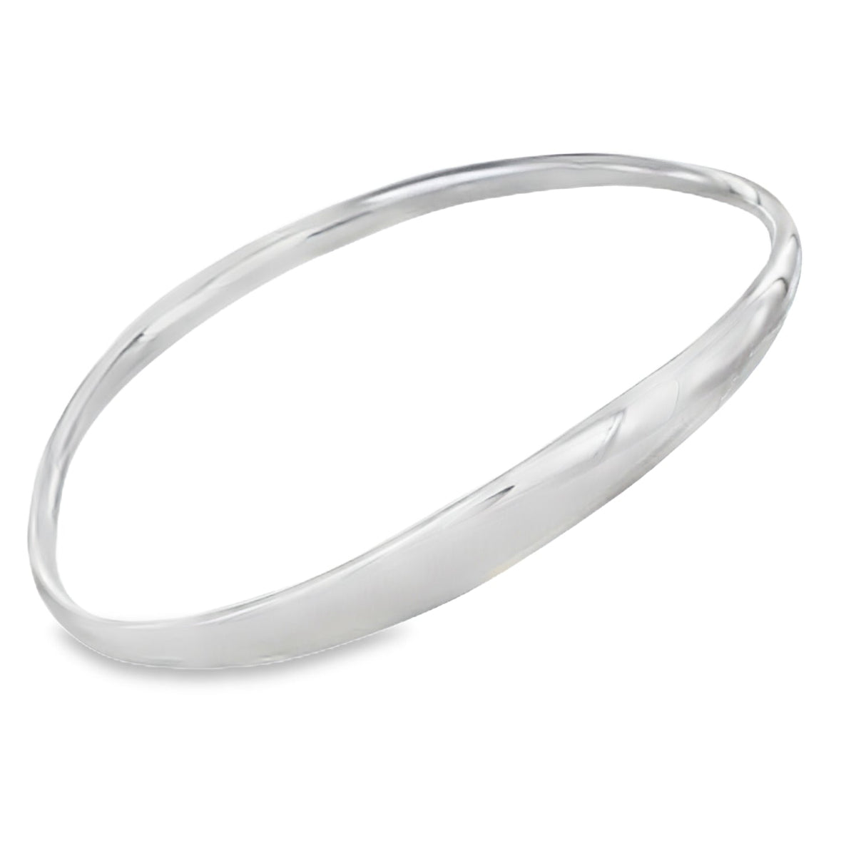 Silver Serene Bangle - Reeves & Reeves