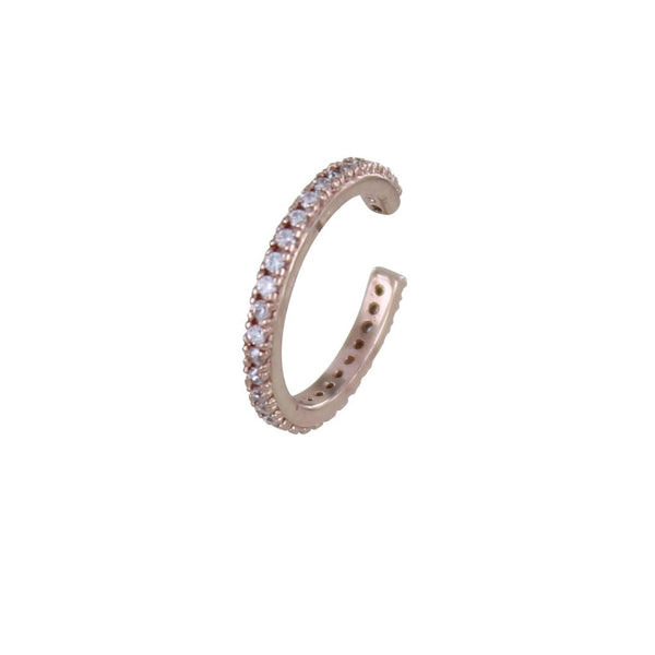 Single Sterling Silver Pavé Ear Cuff - Reeves & Reeves