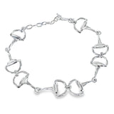 Smart Sterling Silver Snaffle Bracelet - Reeves & Reeves