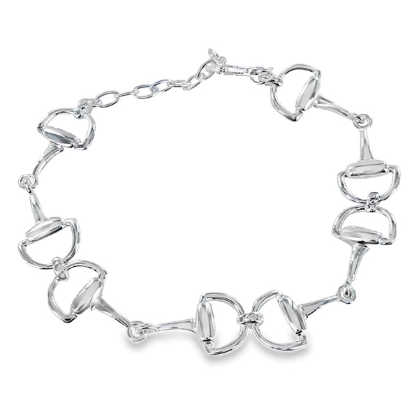Smart Sterling Silver Snaffle Bracelet - Reeves & Reeves