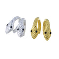 Snake Sleeper Sterling Silver Earrings - Reeves & Reeves