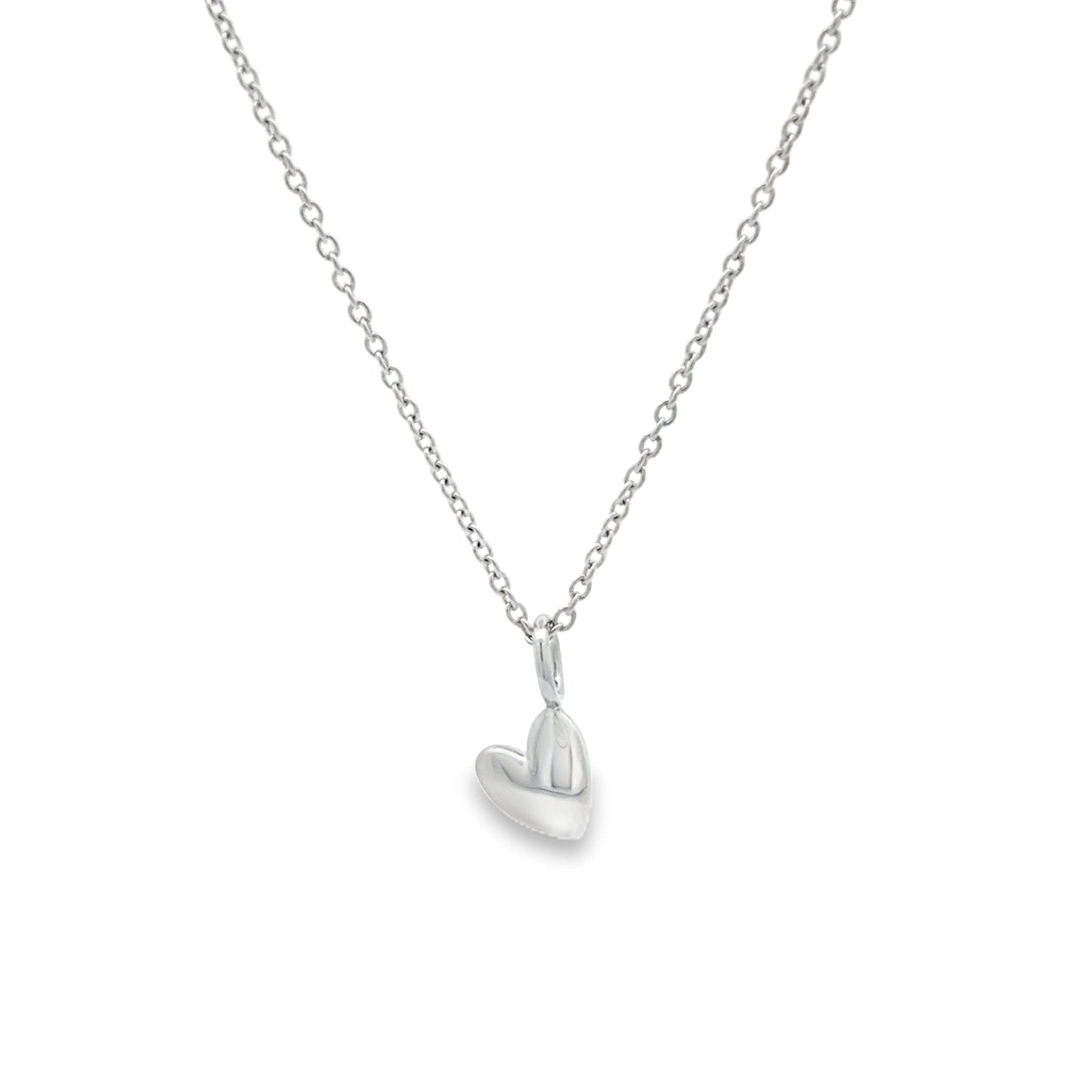 Solid Gold Heart Necklace - Reeves & Reeves