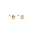 Solid Gold Heart Studs - Reeves & Reeves