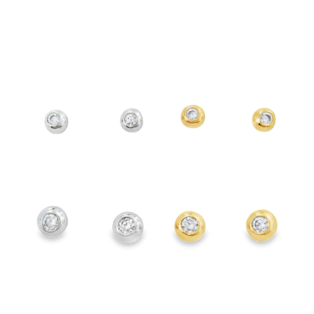 Sparkling Bead Stud Earrings - Reeves & Reeves