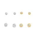 Sparkling Bead Stud Earrings - Reeves & Reeves