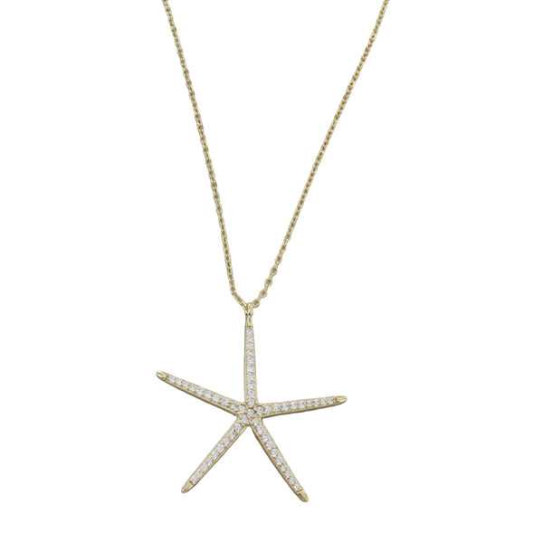 Sparkling Starfish Necklace - Reeves & Reeves