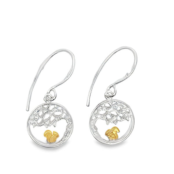 Squirrel Nutkin Drop Earrings - Reeves & Reeves