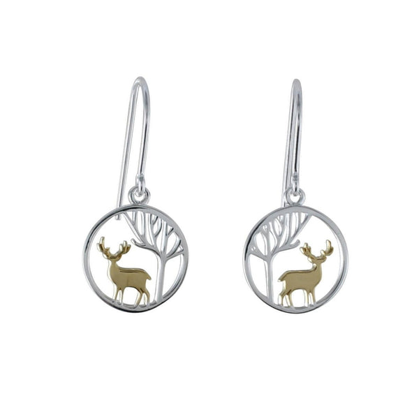 Stag Night Drop Earrings - Reeves & Reeves