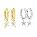 Starry Night Pave Hoop Earrings - Reeves & Reeves