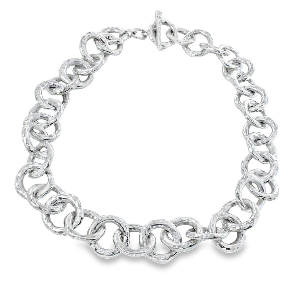 Statement Hammered Orbit Necklace - Reeves & Reeves