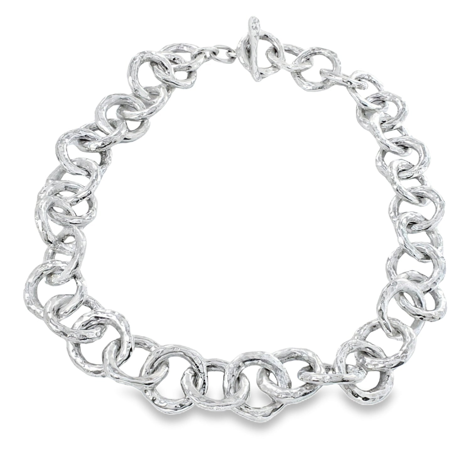 Statement Hammered Orbit Necklace - Reeves & Reeves