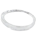 Statement Sterling Silver Textured Shimmer Bangle - Reeves & Reeves