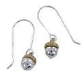 Sterling Silver Acorn Drop Earrings - Reeves & Reeves