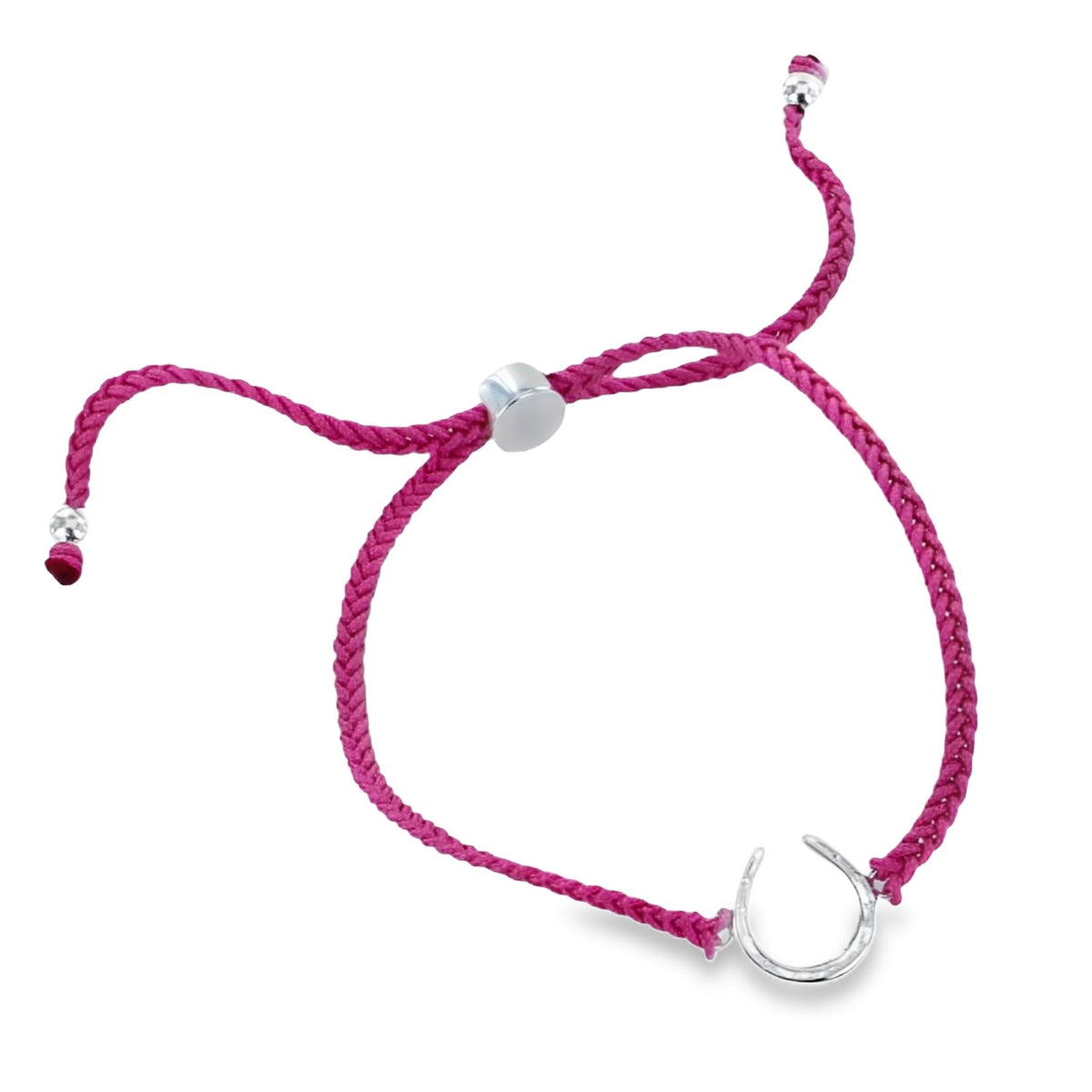 Sterling Silver Adjustable Horseshoe Friendship Bracelet - Reeves & Reeves