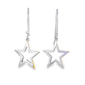 Sterling Silver and Gold Plated Shadow Star Earrings - Reeves & Reeves